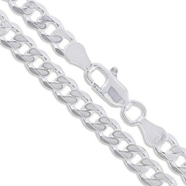Trace Chains Curb Chains Italian 925 Silver Plated Chains Long Lengths